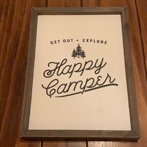 Adorable Happy Camper Sign!